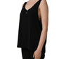Dolce & Gabbana Black Gold DG Logo Cotton Sleeveless Tank Top