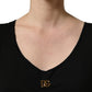 Dolce & Gabbana Black Gold DG Logo Cotton Sleeveless Tank Top