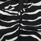 Dolce & Gabbana Black White Zebra Sleeveless Cropped Tank Top