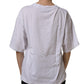 Dolce & Gabbana White Logo Patch Cotton Crew Neck T-shirt