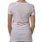 Dolce & Gabbana White Graphic Print Cotton Crew Neck T-shirt