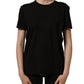 Dolce & Gabbana Black Cotton Crew Neck Short Sleeves T-shirt
