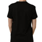 Dolce & Gabbana Black Cotton Crew Neck Short Sleeves T-shirt