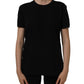 Dolce & Gabbana Black Cotton Crew Neck Short Sleeves T-shirt