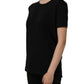 Dolce & Gabbana Black Cotton Crew Neck Short Sleeves T-shirt