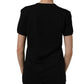 Dolce & Gabbana Black Cotton Crew Neck Short Sleeves T-shirt