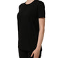 Dolce & Gabbana Black Cotton Crew Neck Short Sleeves T-shirt