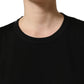 Dolce & Gabbana Black Cotton Crew Neck Short Sleeves T-shirt