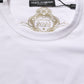 Dolce & Gabbana White Cotton Crew Neck Short Sleeves T-shirt