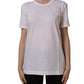 Dolce & Gabbana White Cotton Crew Neck Short Sleeves T-shirt