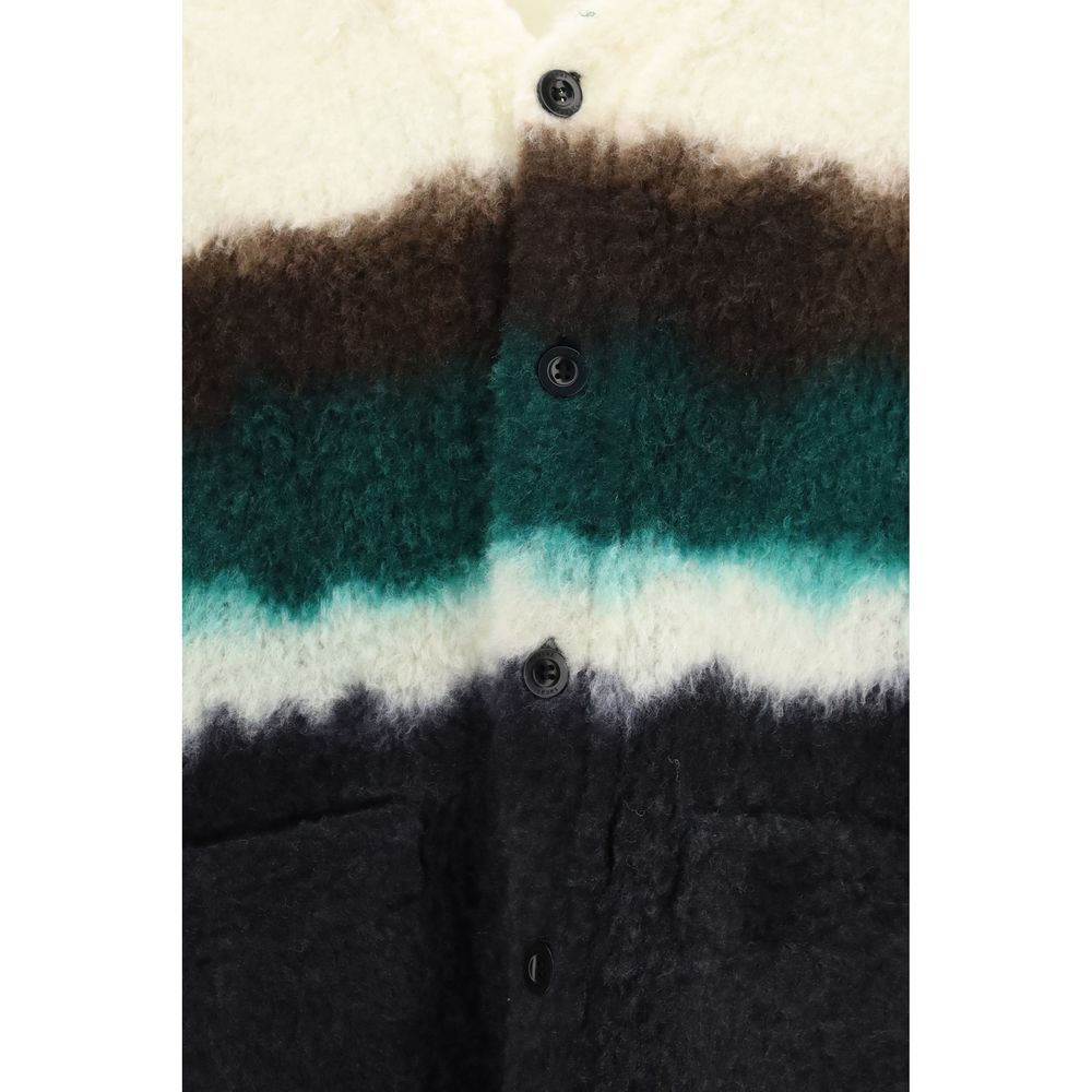 Sacai Multicolor Wool Oves Aries Cardigan