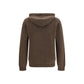 Roberto Collina Brown Wool Oves Aries Hoodie
