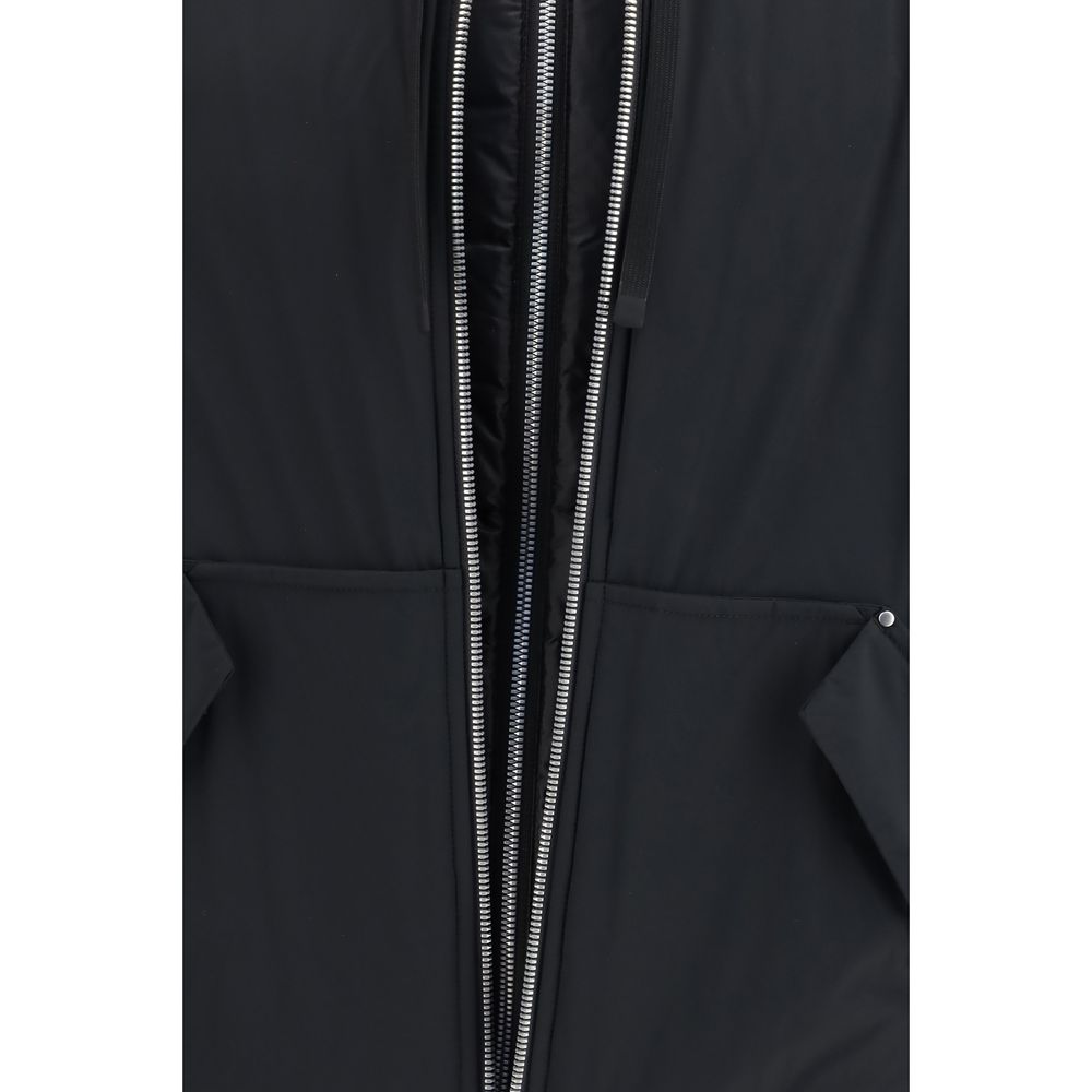Moose Knuckles Black Nylon Full-Length Jacket