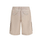 Brunello Cucinelli Beige Linen Bermuda Shorts