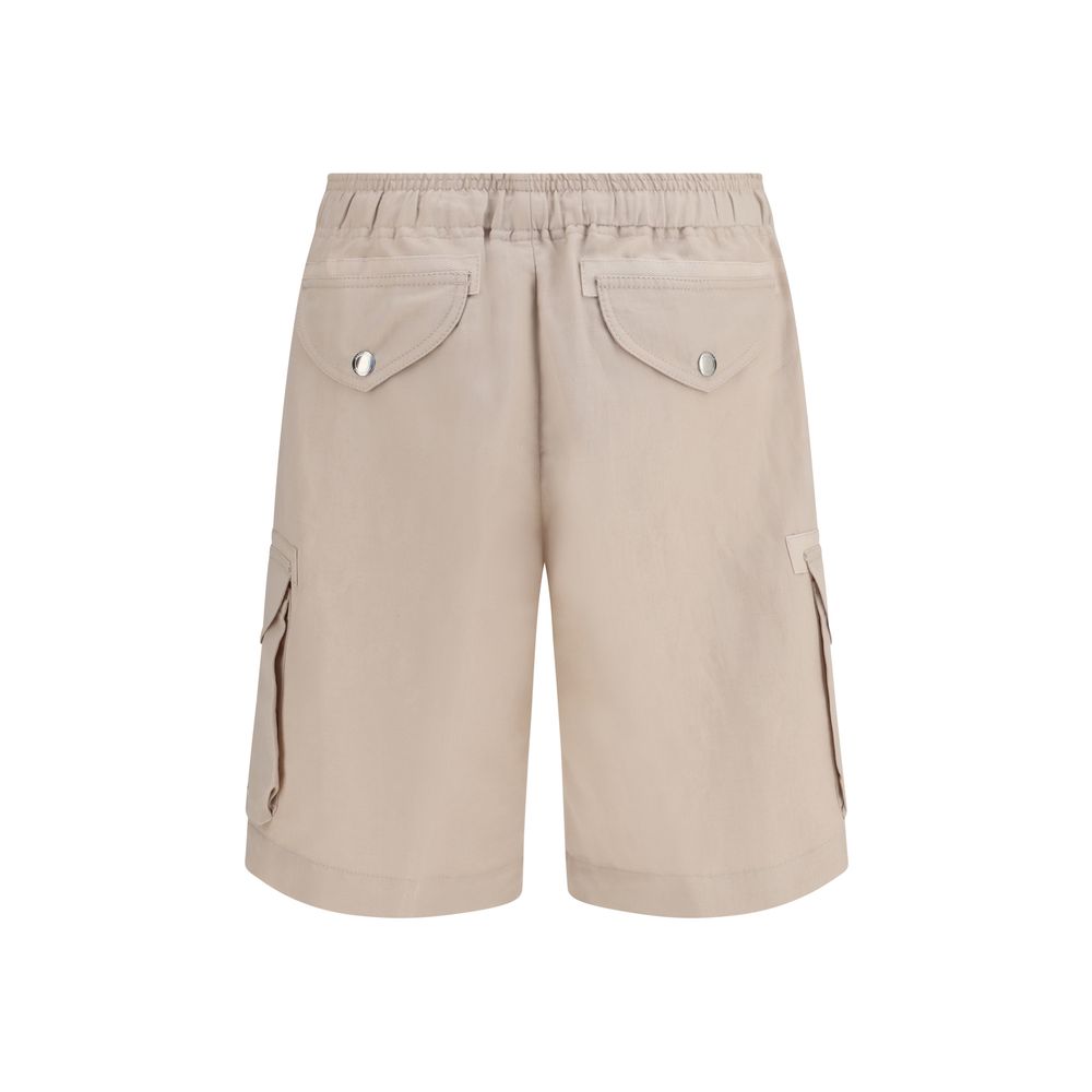 Brunello Cucinelli Beige Linen Bermuda Shorts