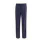 Brunello Cucinelli Blue Wool Oves Aries Dress Pants