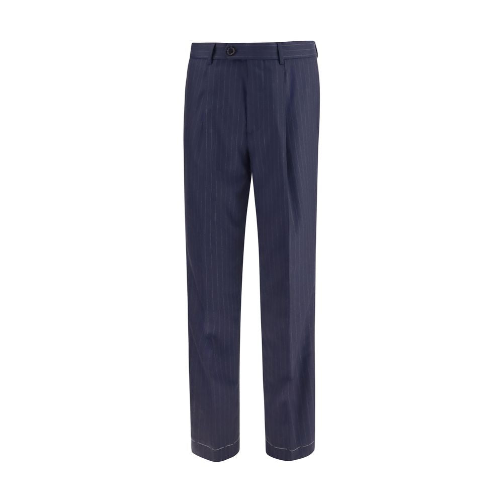 Brunello Cucinelli Blue Wool Oves Aries Dress Pants