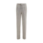 Brunello Cucinelli Gray Linen Casual Pants