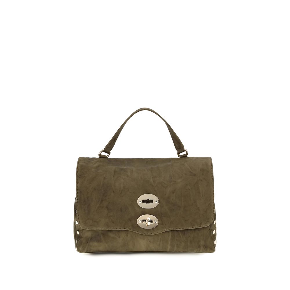 Zanellato Brown Suede Leather Handbag