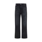 Fendi Black Cotton Straight-Leg Jeans