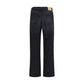 Fendi Black Cotton Straight-Leg Jeans