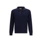 Brooksfield Blue Wool Oves Aries Sweatshirt