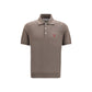Brunello Cucinelli Brown Cotton Polo Shirt