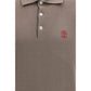 Brunello Cucinelli Brown Cotton Polo Shirt