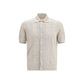 Brunello Cucinelli Beige Cotton Polo Shirt