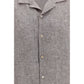 Brunello Cucinelli Gray Linen Shortsleeve Shirt