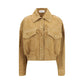 Versace Beige Lamb Leather Bomber
