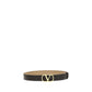 Valentino Garavani Black Calf Leather Bos Taurus Regular Belt