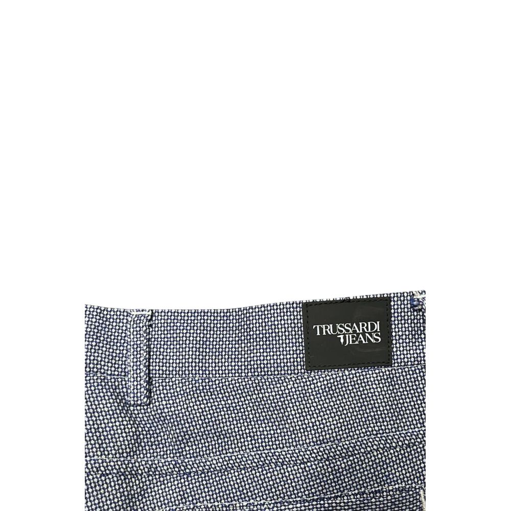 Trussardi Jeans Blue Flax Men Pant