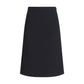 Fendi Black Wool Oves Aries Midi Skirt