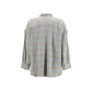 R13 Blue Cotton Pattern Shirt