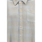 R13 Blue Cotton Pattern Shirt