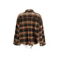 R13 Brown Cotton Pattern Shirt