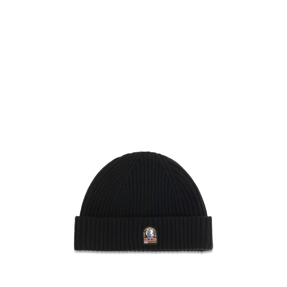 Parajumpers Black Wool Oves Aries Beanie