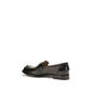 Fendi Black Calf Leather Bos Taurus Slip-On Loafers