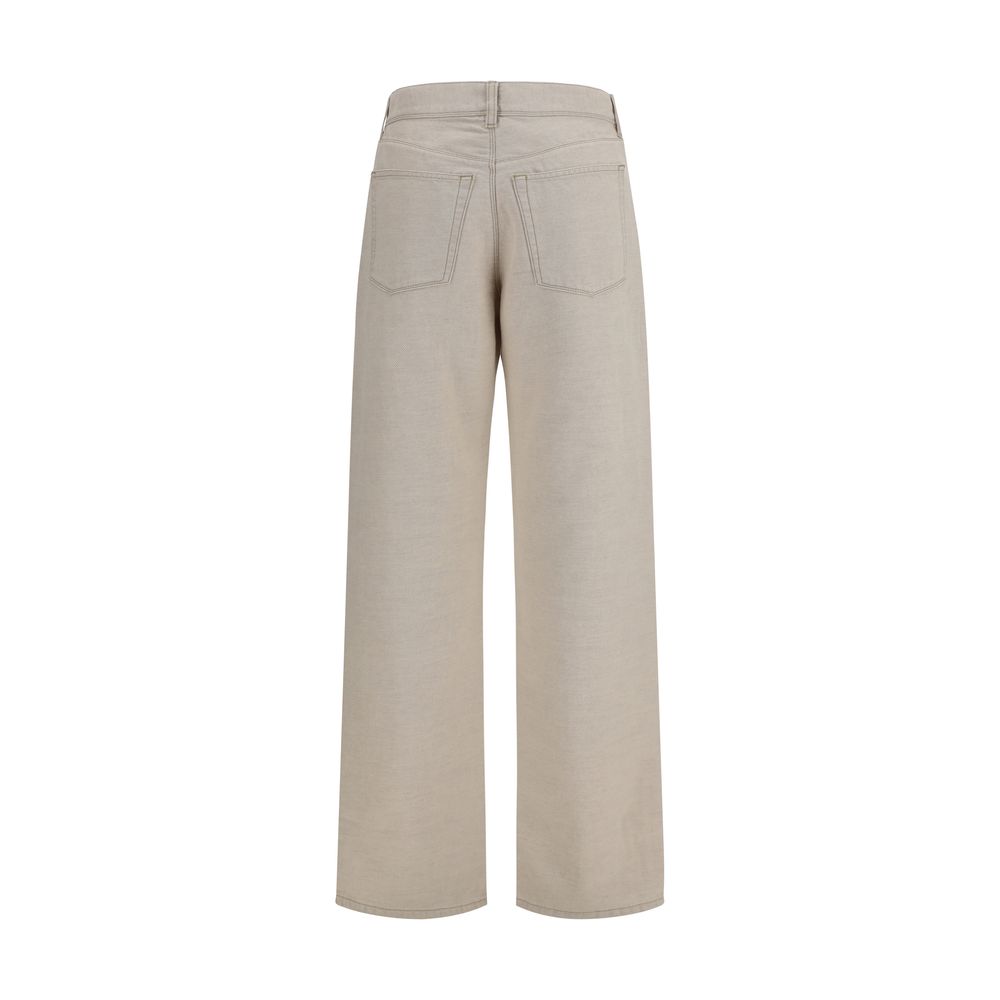 Fendi Beige Cotton Jeans Denim