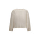 Brunello Cucinelli White Cashmere Sweater