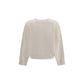 Brunello Cucinelli White Cashmere Sweater