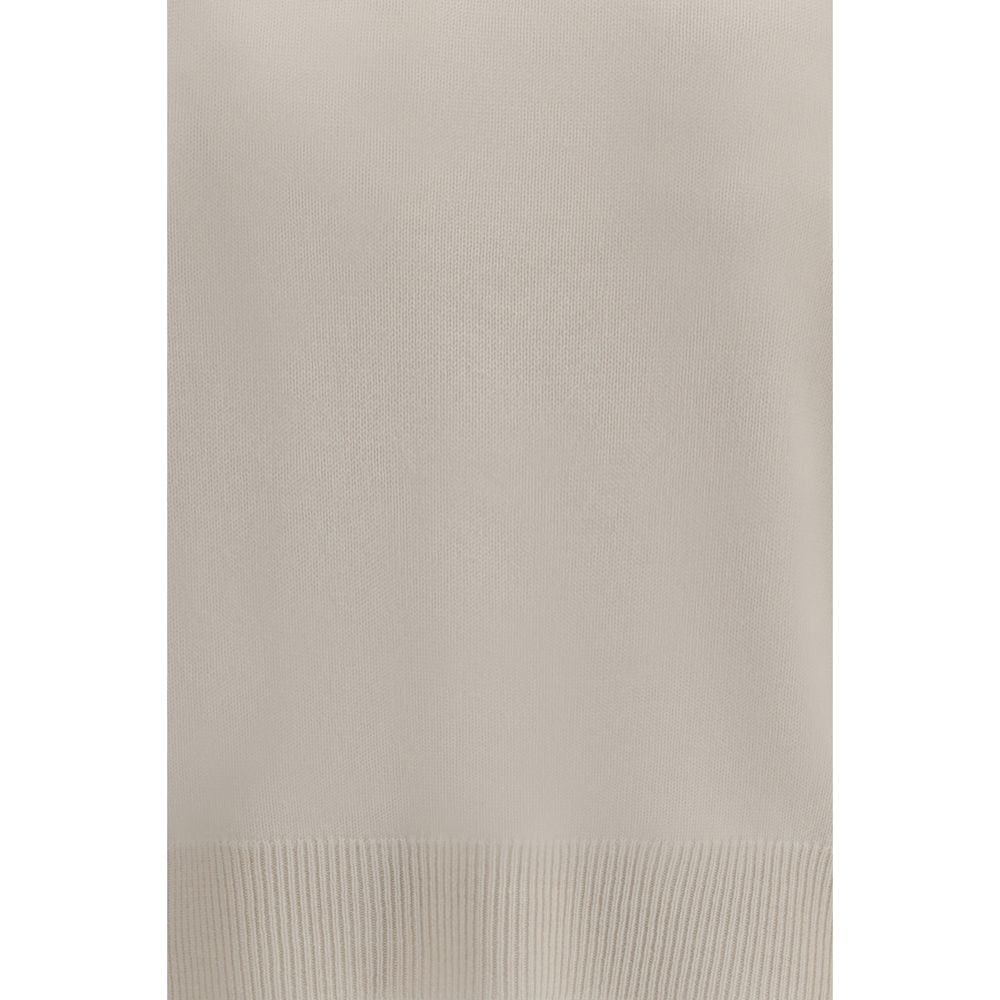 Brunello Cucinelli White Cashmere Sweater