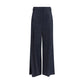 Brunello Cucinelli Blue Cotton Casual Pants