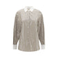 Brunello Cucinelli Beige Cotton Pattern Shirt