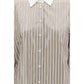 Brunello Cucinelli Beige Cotton Pattern Shirt