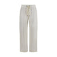 Brunello Cucinelli White Cotton Athletic Pants