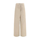 Brunello Cucinelli Beige Cotton Casual Pants