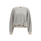 R13 Gray Cotton Sweatshirt