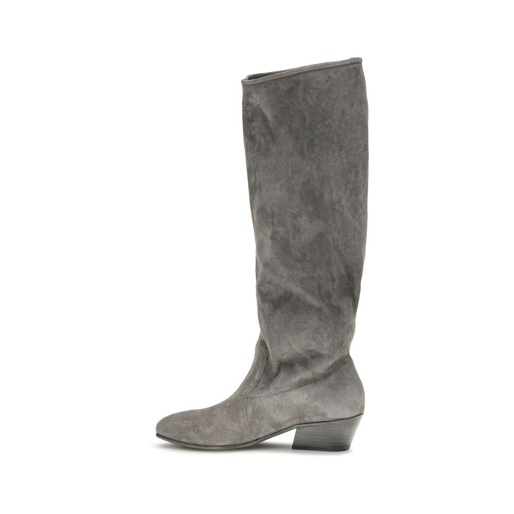 Pedro García Gray Suede Leather Ankle Boots
